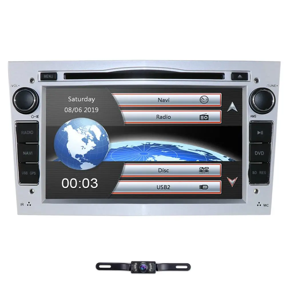 Cheap 2 din 7 inch 800*480 Car DVD Player GPS win ce System For Opel Zafira B Vectra C D Antara Astra H G Combo DAB BT rear camera SWC 1