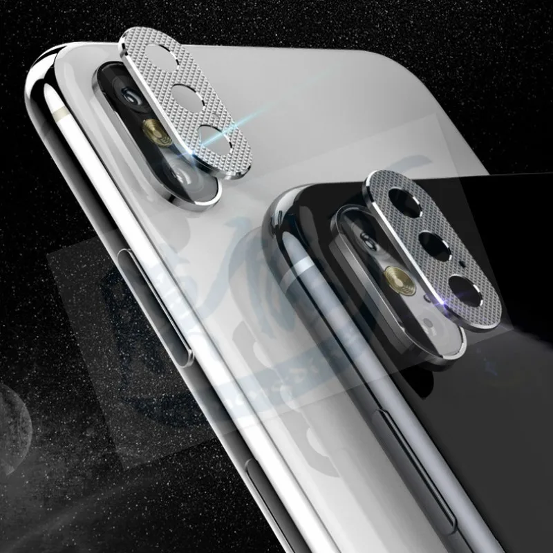 

2Pcs Camera Lens Screen Protector For iPhone X XS Max Metal Rear Lens Protective Ring For iPhone XR XsMax Film Cover Metal Case