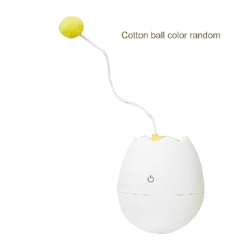 

Pet Toy Low Noise Replaceable Attachment Automatic 360 Rotatable Cat Teaser Interactive Play Tumbler Entertainment Electric Egg