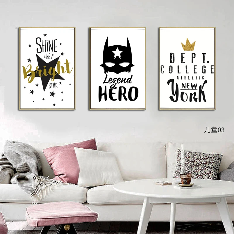 

Stars Devil Face Color Decoration Living Room House Canvas Wall Art Printing Poster Oil Painting Cartoon Children Modern Gifts