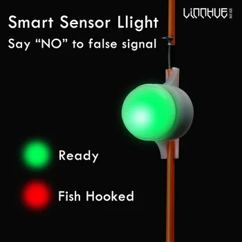 

Mini LED Light Automatic Induction Fishing Alarm Rod Tip Carp Smart Float Fishing Light Auto Recognition Bite Alarm Fishing Aids
