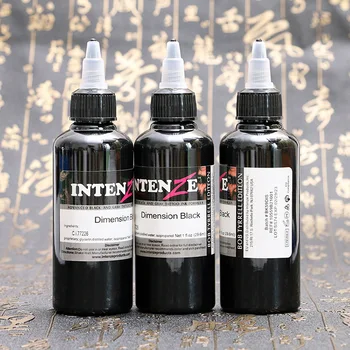 

Professional1 Bottle 4oz Tattoo Ink Pigments Set Art Body 100ml Black Permanent Beauty Pigment Art Supplies