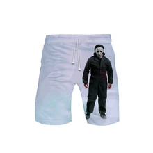 Шорты для Хэллоуина, пляжные шорты с 3D принтом, мужские шорты в уличном стиле, летняя одежда, мужские джоггеры kpop, лидер продаж, Повседневная Уличная одежда