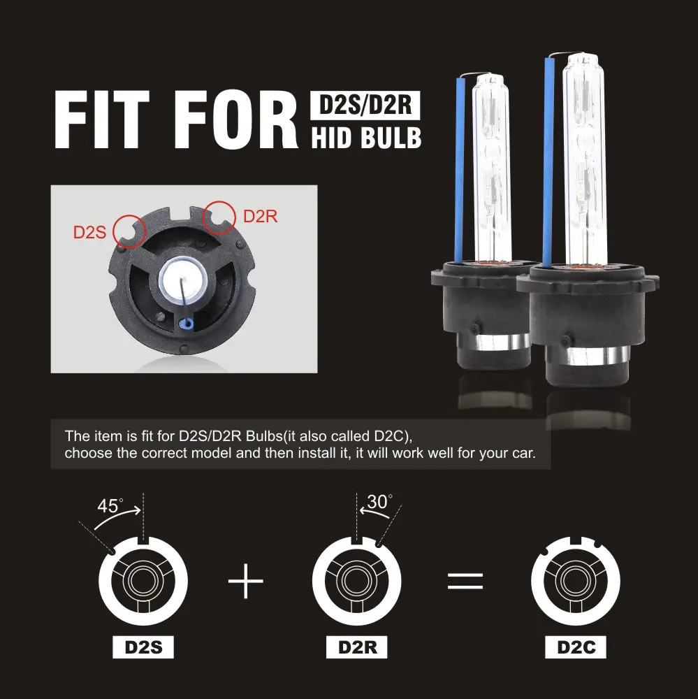 FDCHT Автомобильные фары ксеноновые d2s canbus лампы 8000k d2r zenon hid авто комплект bi luces xenon 35 Вт фары мото балласт водонепроницаемый