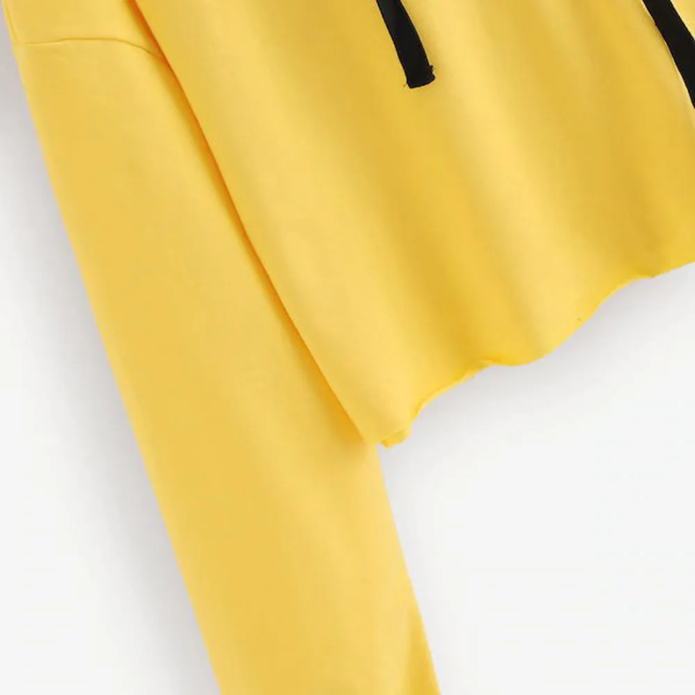JAYCOSIN Fashion Women Casual Simple Sweatshirt Letter Long Sleeve Comfortable Popular Solid Color Soft Sweatshirt Blouse Tops