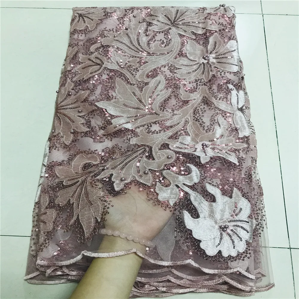 2 New Arrival factory wholesale High Quality french net Lace embroidery Design Dresses Kids 5 yards - Цвет: 2