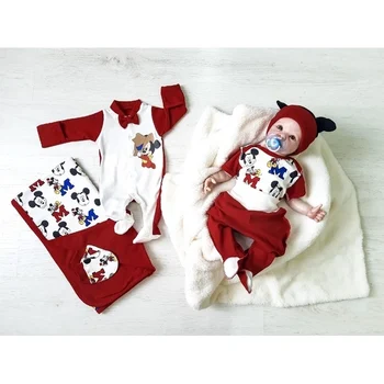 

Комплект для новорожденного 6-ти предметный "Маус" Одежда для новорожденных