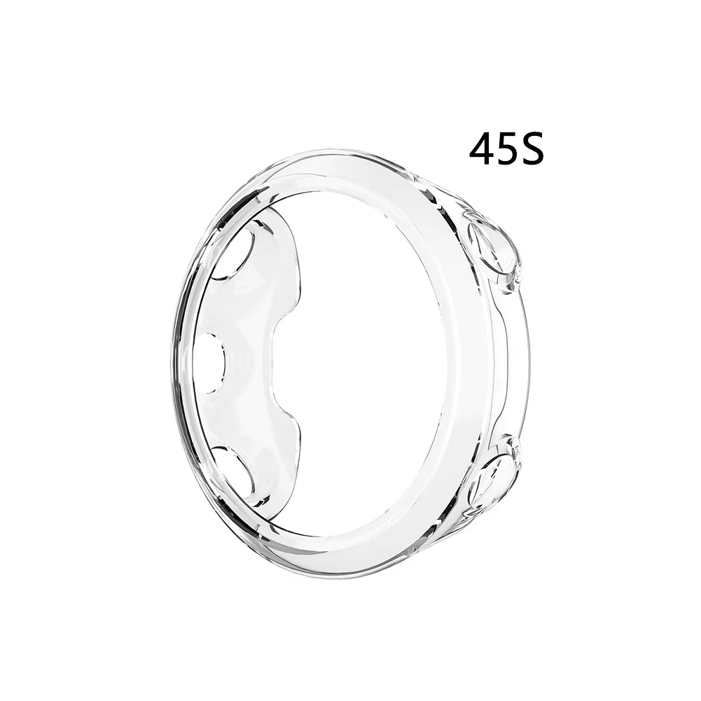 

Soft TPU Durable Protective Case Cover Easy Install Dust-Proof Practical Transparent Anti Drop Waterproof For Forerunner 45S/45