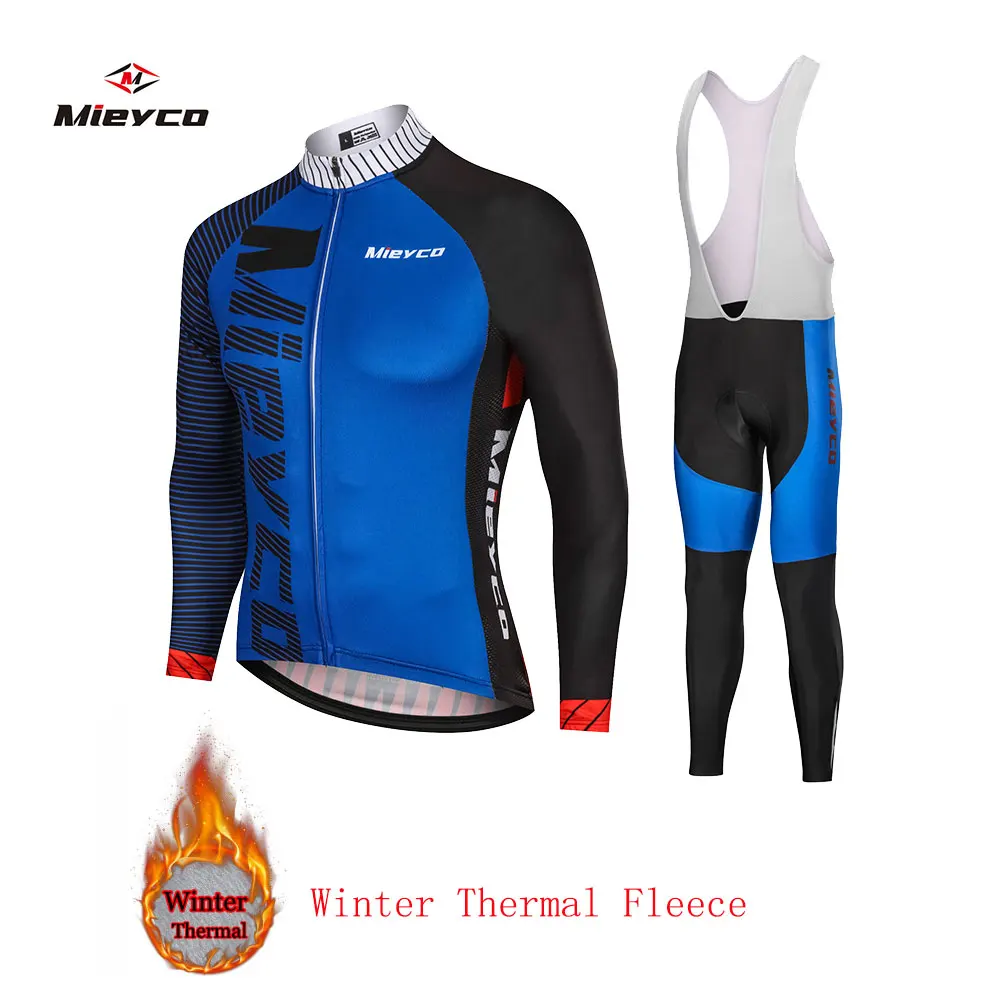Mieyco Keep Warm Cycling Jerseys Set Maillot Ropa Ciclismo Invierno MTB Bicycle Clothing Winter Thermal Fleece Sportswear