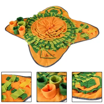 

Washable Pet Snuffle Feeding Mat Dog Puzzle Toys Nosework Blanket for Dogs Interactive Training Stress Release Pad