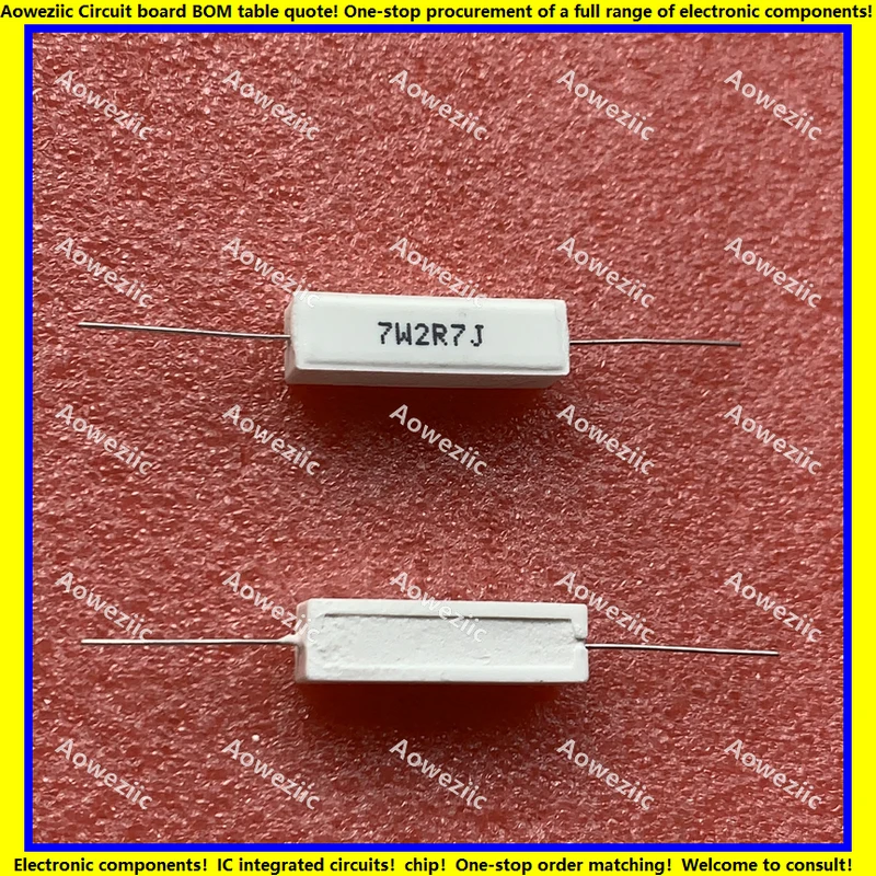 

10 шт./лот 7 Вт, 2 Ом, r7j, 7 Вт, 5% Ом, искусственная кожа, горизонтальное сопротивление цемента, 7 Вт, Ом, 2,7 Ом, керамическое сопротивление, точность ±, сопротивление мощности