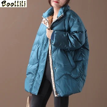 

Boollili Winter Coat Women White Duck Down Jacket Women Oversized Down Coat Puffer Jacket Warm Parka Veste Femme