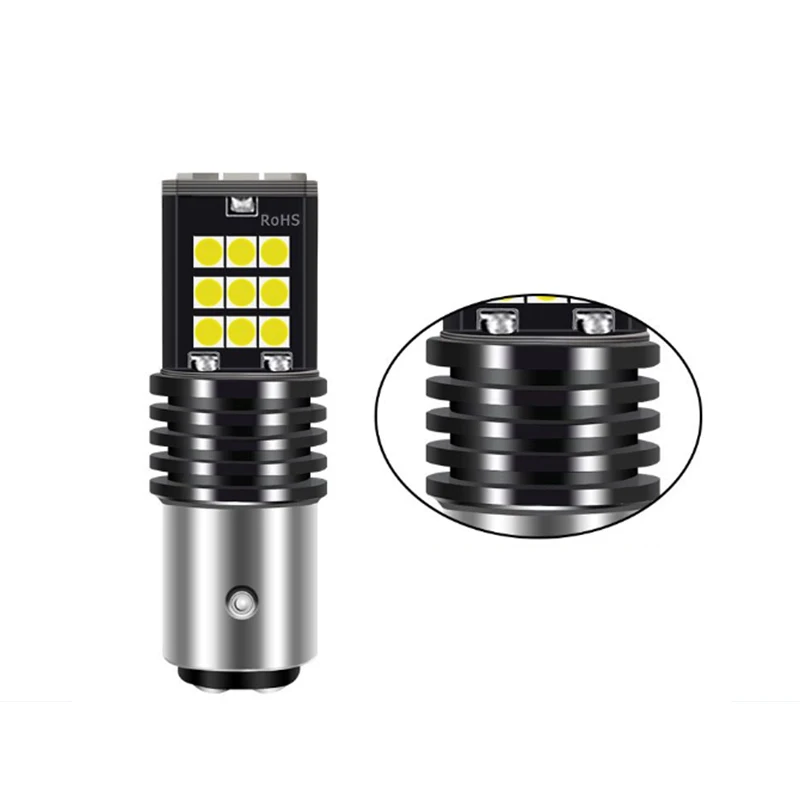 2 шт. 12-24 В TL 3030 24 SMD светодиодный Canbus лампа 1156 1157 7440 7443 без ошибок Авто Вождение светильник сигнал поворота, стоп-сигналы белый красный