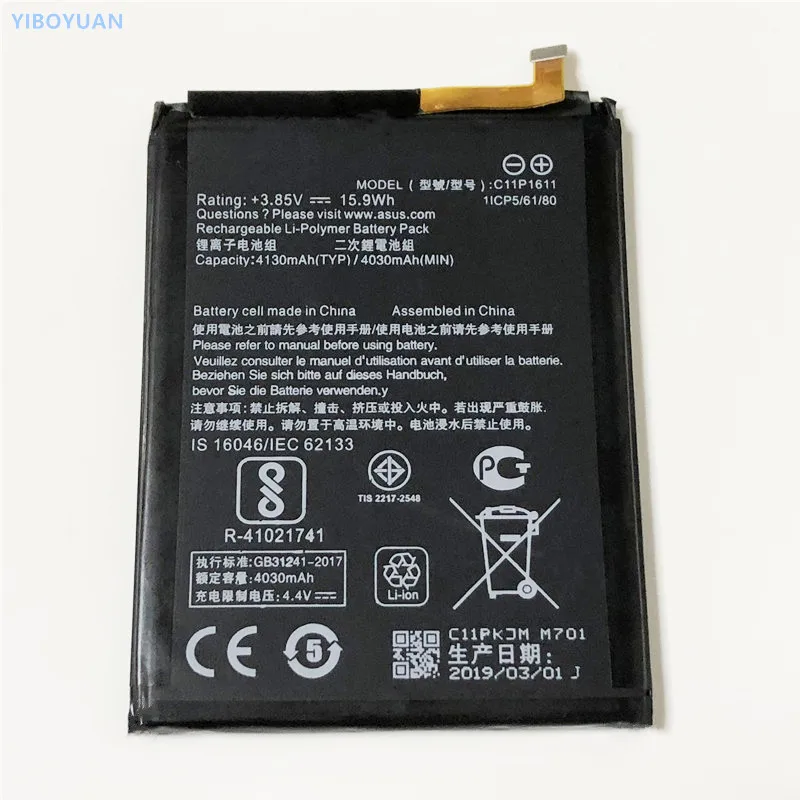 3,85 V 4130 мА/ч, C11P1611 для asus Zenfone 3 Max/ZC520TL колышек asus 3 X008DB X008 X008D Z01B Батарея