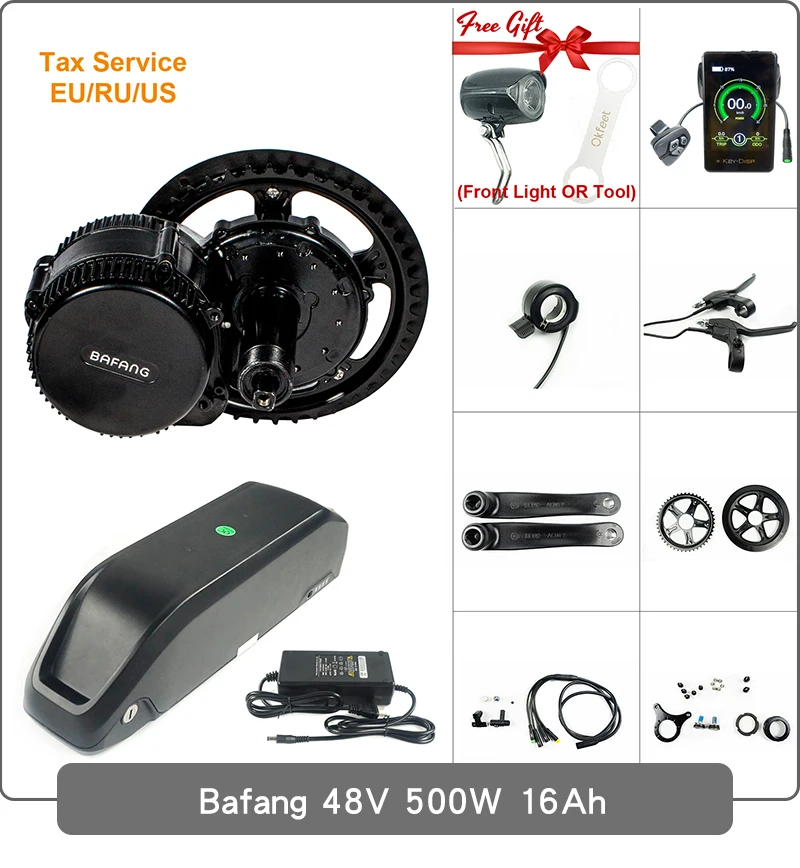 Bafang BBS02B 48 в 500 Вт DPC18 850C C965 дисплей Mid Drive двигатель электровелосипед E велосипед конверсионный комплект