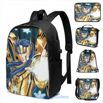

Funny Graphic print Camus- God Cloth USB Charge Backpack men School bags Women bag Travel laptop bag