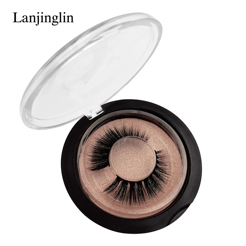 44P LANJINGLIN, 1 пара, натуральные длинные накладные ресницы, без грубости, 3d норковые ресницы, ручная работа, макияж, накладные ресницы, наращивание объема, ресницы - Цвет: 44P