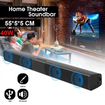 

LESHP 2.0 Channel Wireless Sound Bar with Remote Control Speaker Stereo Soundbar for Home Theater Speaker