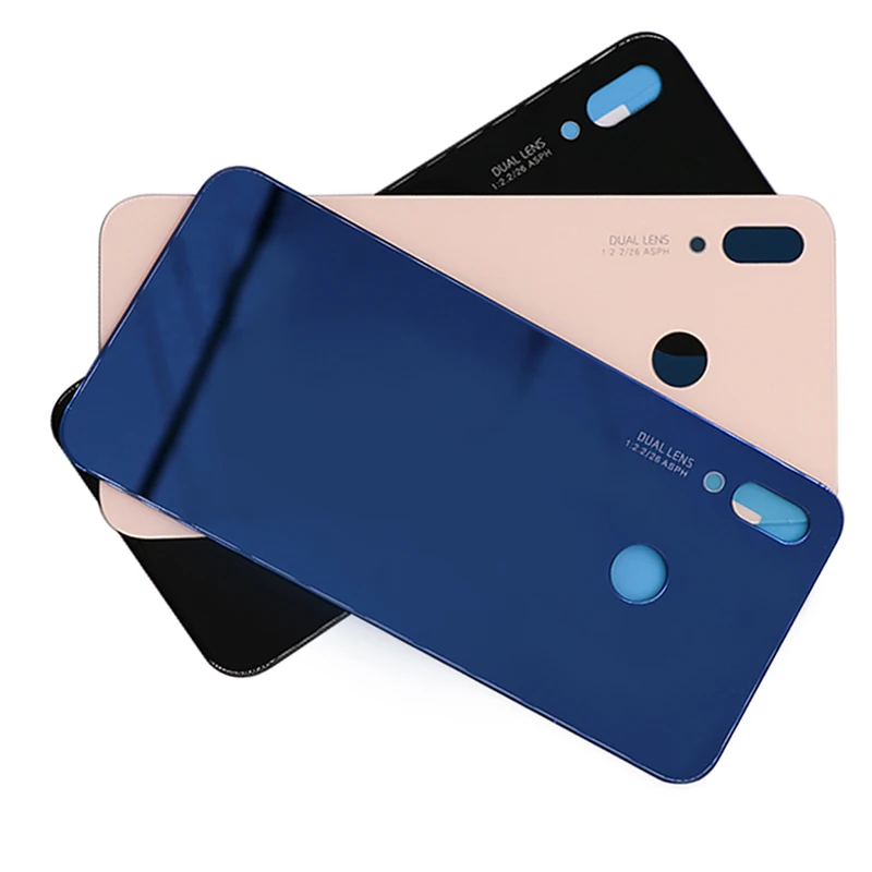 Стеклянный задний корпус для huawei P20 Lite Крышка батарейного отсека Replcement для huawei Nova 3E Задняя стеклянная дверь батарейный отсек клейкая наклейка