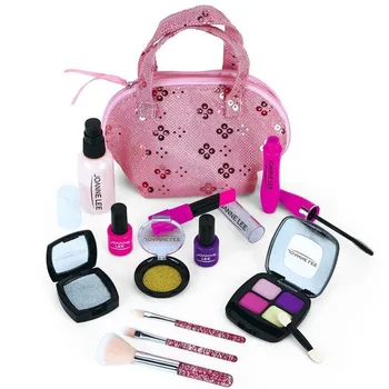 

Make Up Toy Simulation Cosmetics Pink Makeup Set Princess Girl Pretend Play Beauty Plastic Play House Toy Lipstick Eyeshadow