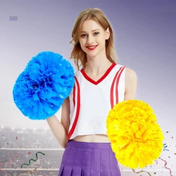 1PC Cheerleading Pom Poms Flower Ball Cheer Dance Sport Competition Pompon for Football Basketball Match Children Use