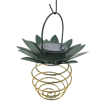 

Solar Light Wrought Iron Pineapple Lamp LED Garden Copper Wire Lamp Telescopic Outdoor SDF-SHIP