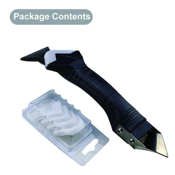 

Sealant Remover Tool Kit Scraper Caulking Mould Removal 3 in 1 Portable for Home MDJ998