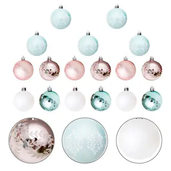 

30pcs Christmas Tree Decoration Colored Drawing Ball Christmas Ball Christmas Tree Decoration Pendant Xmas Decor Party Supplies