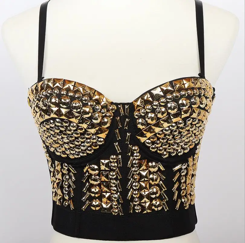 Женский бюстгальтер с жемчужинами и бриллиантами|crop top vest|top vestbralette women |