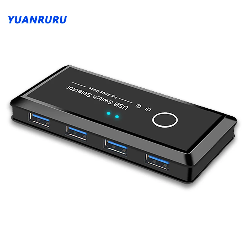 KVM переключатель USB 3 0 2 с удлинителем для клавиатуры мыши принтера шт. совместное