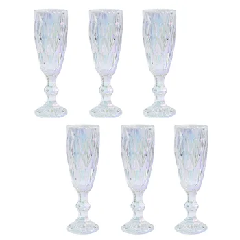 

6Pcs Wine Goblet Wine Glass Stem-cup Goblet For Bar Restaurant Home Store