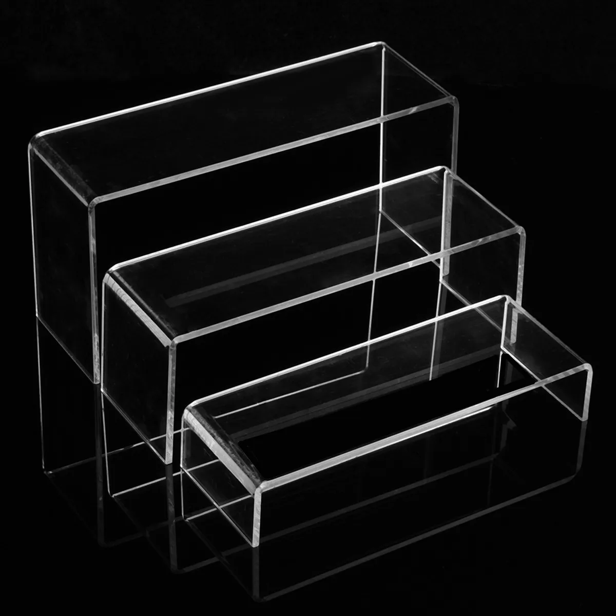  3 Tier Clear Acrylic Display Stand New Multi-functional Shoe Storage Rack Shoe Display Racks Watch 