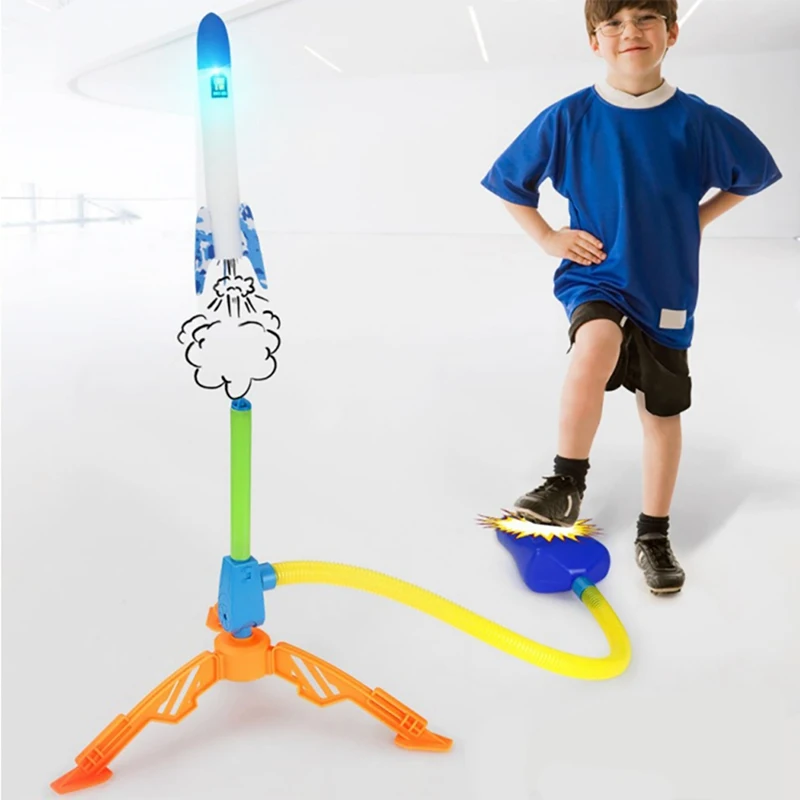 discount  2020 Outdoor Sports Toys Rocket Launcher Adjustable Foot For Children Compressed Air Rocket Launche