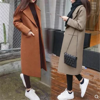 

Winter Jacket Women Black Boyfriend Jacket Female Korean Velvet Coat Warm Fashion Casual Long Cardigan Fall Wool Jacket Cape