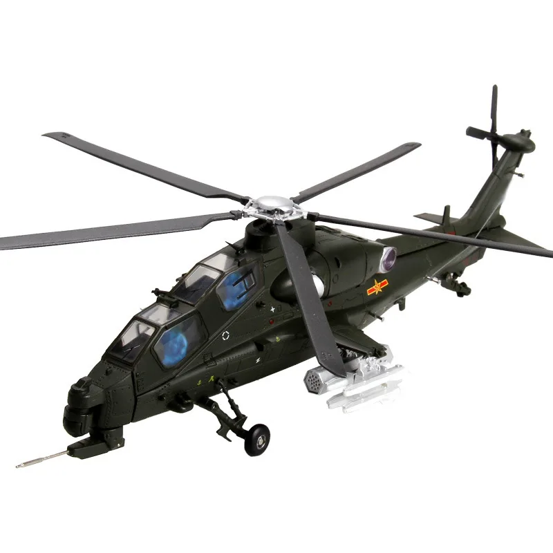 Terebo 1/54 масштаб военная модель игрушки CAIC Z-10 WZ-10 ожесточенный Thunderbolt атака вертолет литой металлический самолет модель игрушки