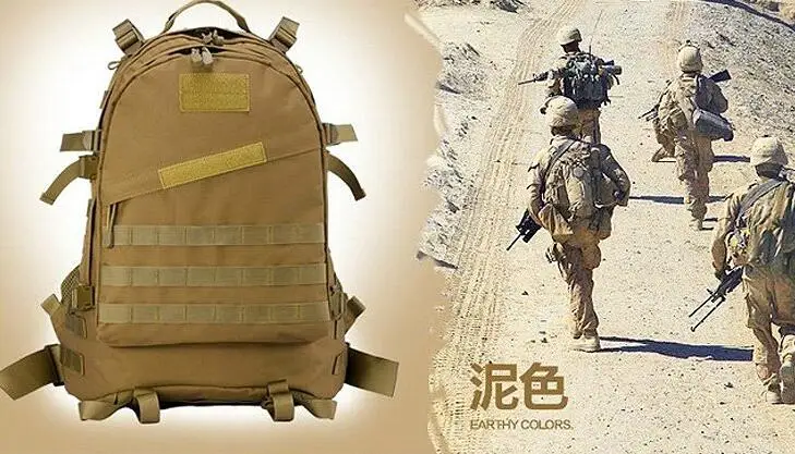 

CS 3D Tactical Camouflage Backpack Water Resistant Large Capacity Molle System Package