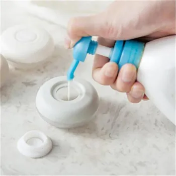 

New Round Emulsion Storage Box Organizer Dispenser Container Portable Travel Push-type Hand Washing Soap Liquid Bottle 4 PCS/Set