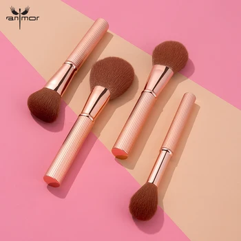 

ANMOR 4 Pcs Makeup Brushes Set Powder Blush Blending Highlighter Contour Facial Make Up Brush Top Quality Pincel Maquiagem
