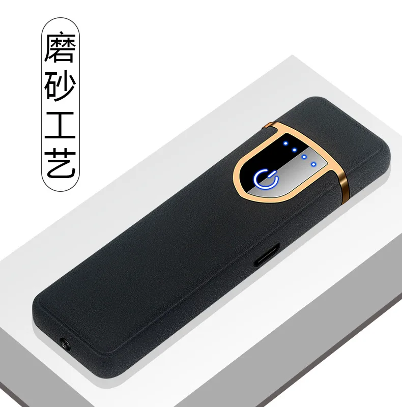 Может гравировать Зажигалка электронная зарядка USB Зажигалка Мини ветрозащитная немой плазменная Зажигалка Многоцветный выбор аксессуары для сигарет