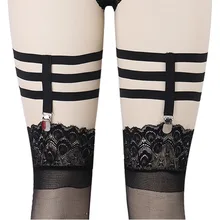 Сексуальная Женская подвязка, пояс для девушек, регулируемый пояс для тела, черные подвязки для чулок, Клубное белье, подвязки