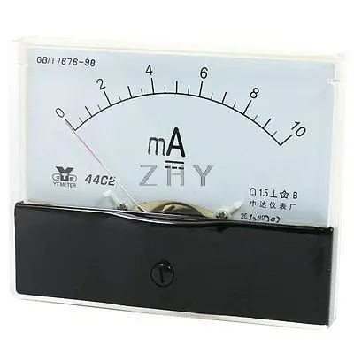 

Measurement Tool Analog Panel Ammeter Gauge DC 0 - 10mA Measuring Range