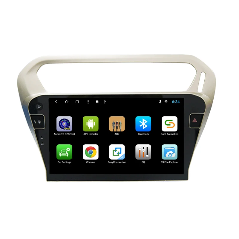 Автомобильный радиоприемник YAZH 10 1 дюйма din gps трекер для Peugeot 301 Citroen Elysee 2012 2013 2014 2015