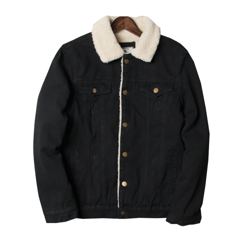 Зимние мужские джинсы в стиле ретро с мехом на флисе размеры M 2xl|jacket male|fleece jacketfashion