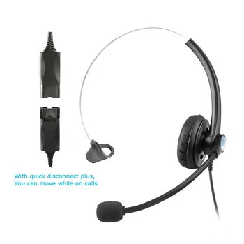 

A16MP QD Dual 3.5mm Mono headset With Mic Telephone Double Noise Reduction Headphone Office Call Center Customer Service Headset