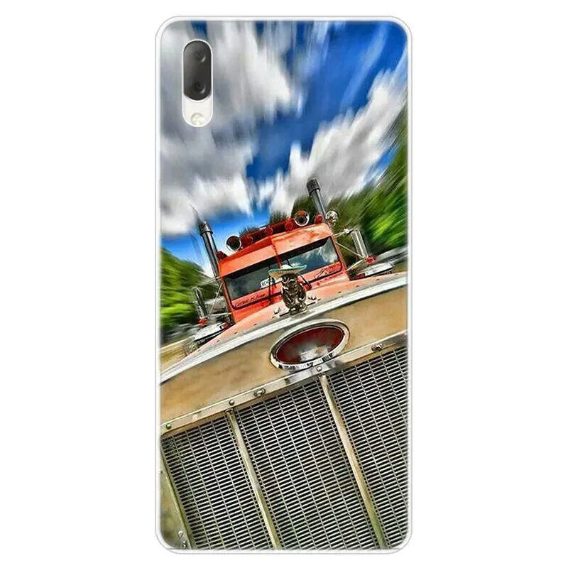 Самый большой грузовики peterbilt Жесткий Чехол для sony Xperia L1 L2 L3 X XA XA1 XA2 ультра E5 XZ XZ1 XZ2 компактный XZ3 M4 Aqua Z3 Z5 премиум-класса