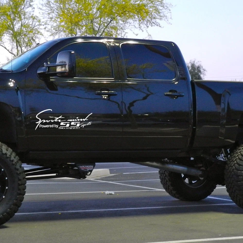 

For 2X Multiple Color Sports Mind Power for Silverado SS Emblems Vinyl Decal Sticker