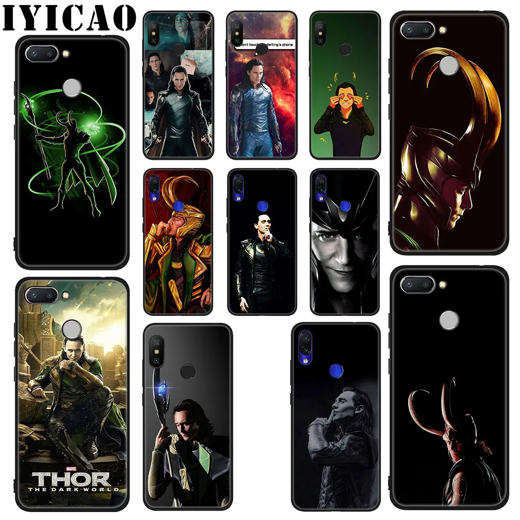IYICAO Marvel the Avengers Loki Soft Case for Xiaomi Redmi 4A 4X 5A 5 Plus K20 6 Pro 6A 7A 8A 7 S2 Go Phone |