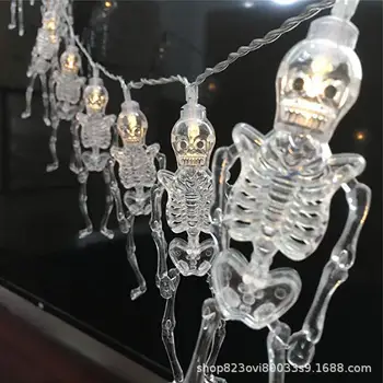 

10 bulbs Led Halloween skull lights lantern party ghost festival led lights decoration