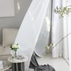 LISM Chiffon White Sheer Curtains For Living Room Tulle Curtain Bedroom Kitchen Window Treatment Finished Voile Drape Decoration ► Photo 3/6