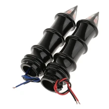 Мотоцикл Скелет поворотник Бар Конец Руль Ручка Рукоятка 1"